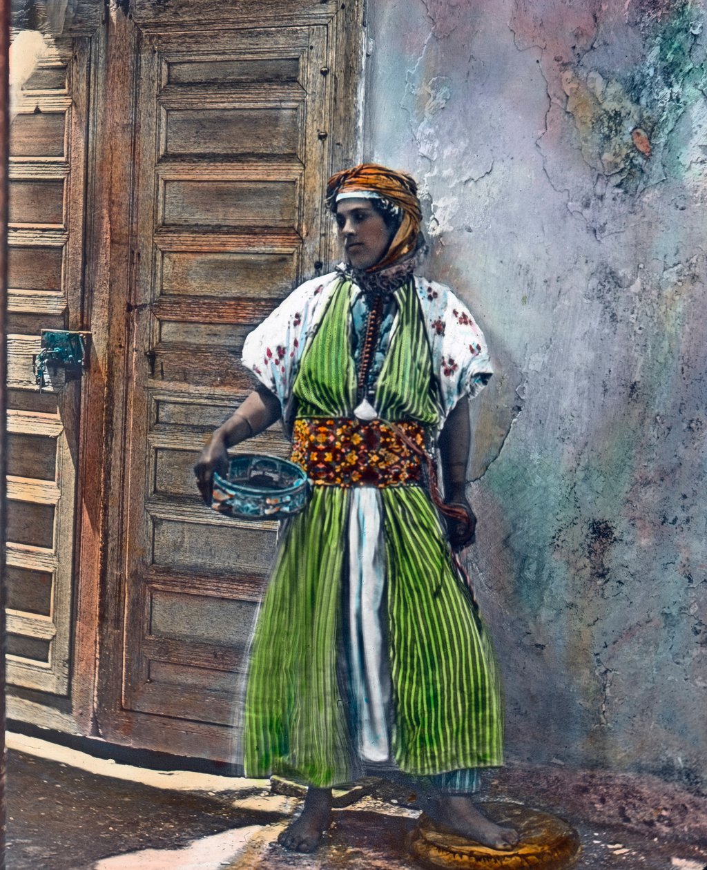 Marokko, Kabyle-Mädchen aus der Berber-Ethnie, Bilddatum: ca. 1910 von Carl Simon