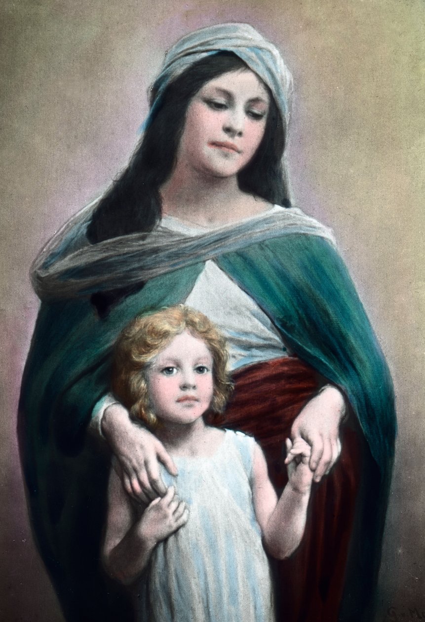 Mutter mit Kind von Max Stern, Bilddatum: ca. 1900 von Carl Simon
