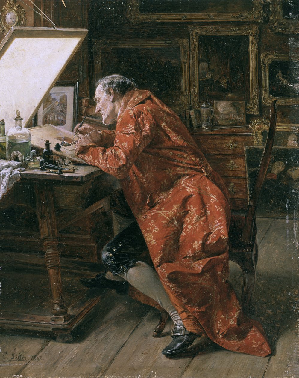 Der Radierer von Carl Wilhelm Anton Seiler