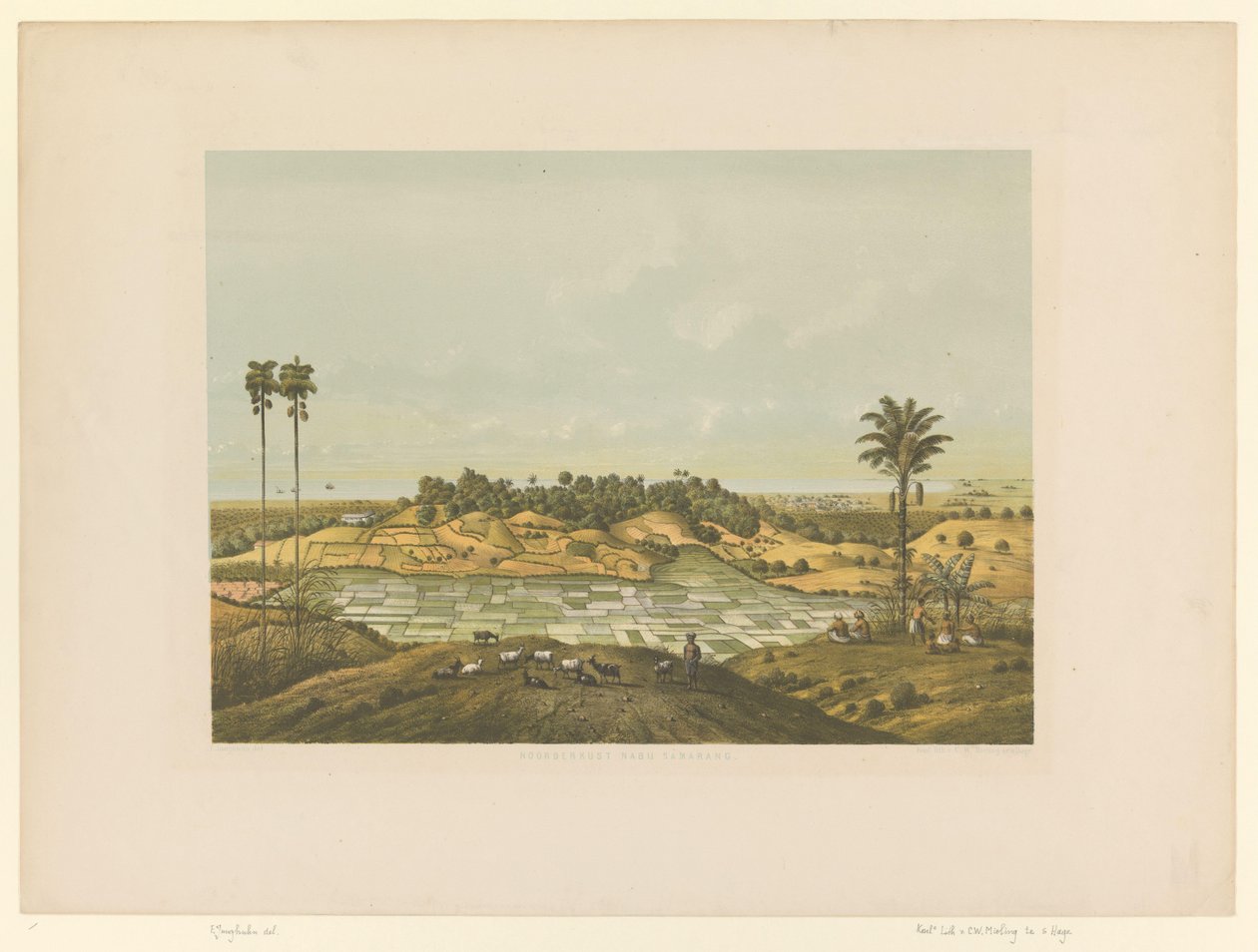 Ansicht einer Landschaft bei Samarang von Carl Wilhelm Mieling (possibly)