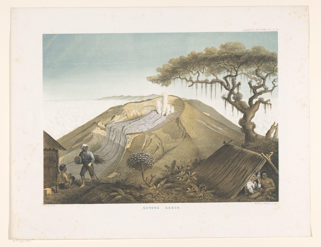 Vulkan Gede in West-Java von Carl Wilhelm Mieling (possibly)