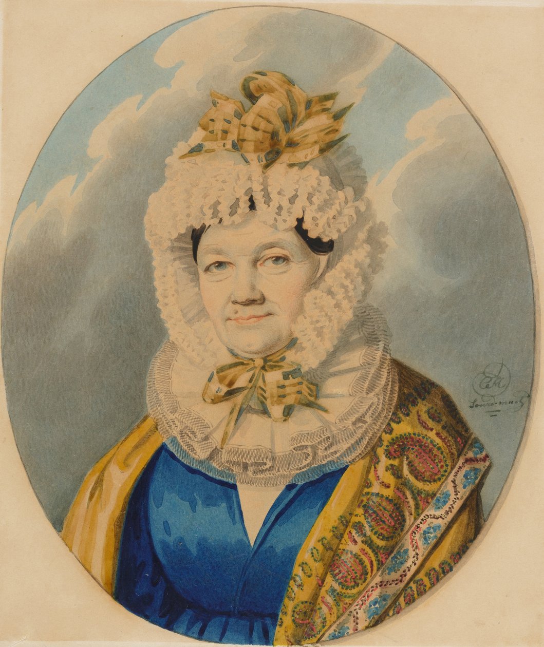 Gräfin Natalia Fjodorowna Gortschakowa, frühe 1830er Jahre von Carl von Hampeln