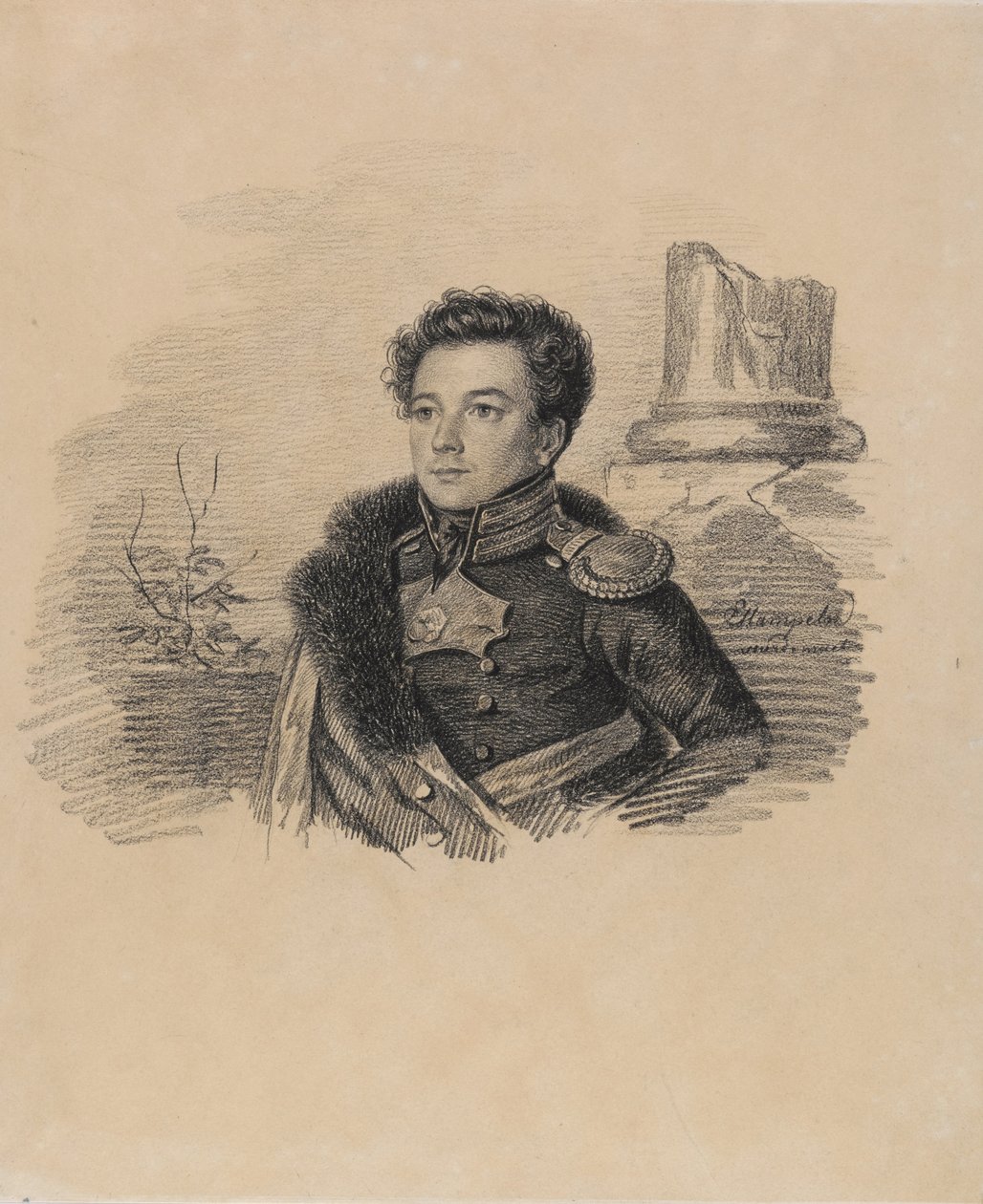 Porträt von A.P. Butovsky, zwischen 1817 und 1826 von Carl von Hampeln