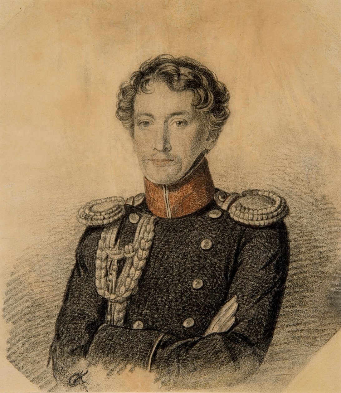 Porträt von Alexander Iwanowitsch Dmitriew-Mamonow 1787-1836, frühe 1820er Jahre von Carl von Hampeln