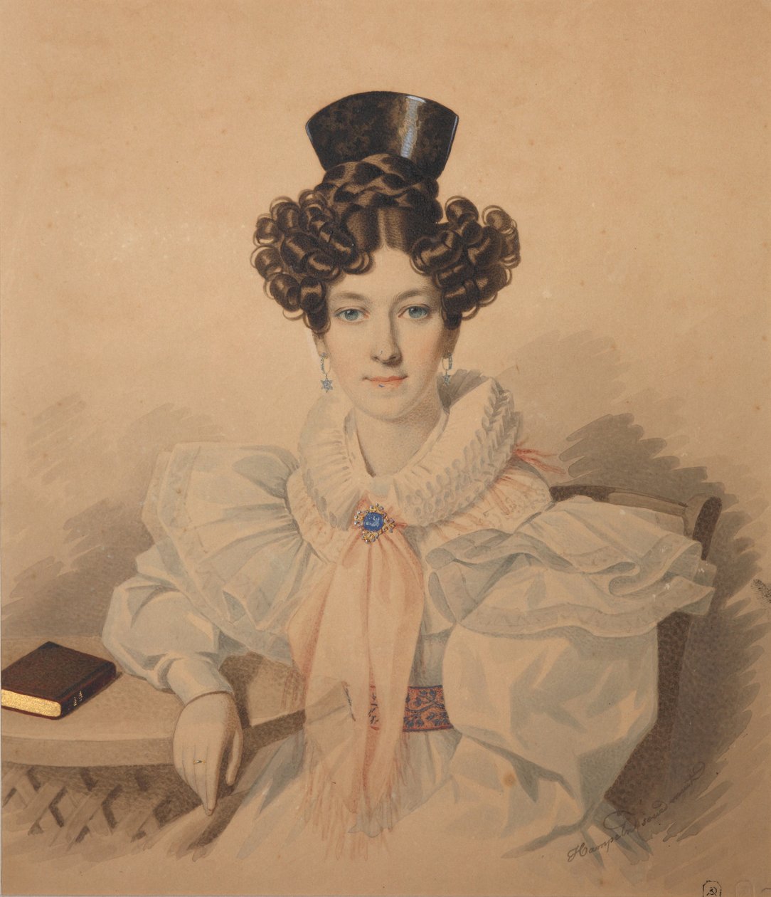 Porträt von Anna Platonovna Plautina 1808-1886, 1830er Jahre von Carl von Hampeln
