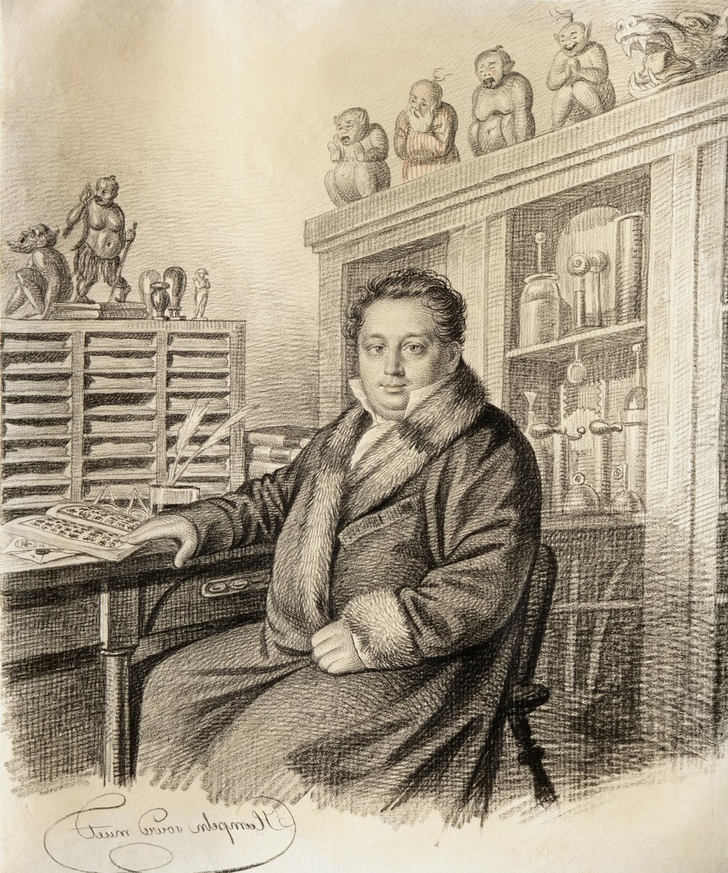Porträt von Baron Paul Ludwig Schilling von Cannstatt 1786-1837, vor 1822 von Carl von Hampeln