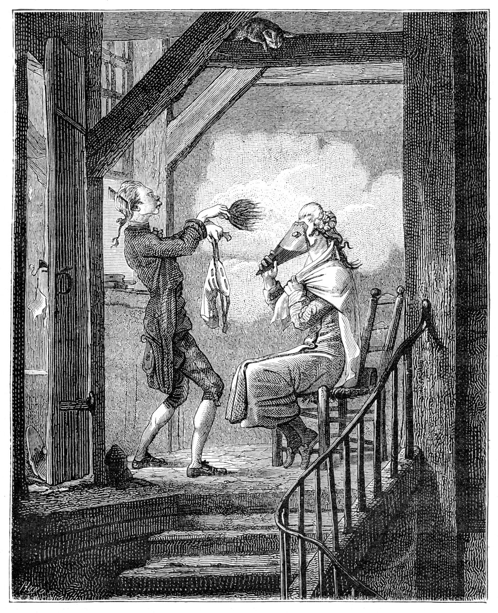 Die Toilette des Gerichtsschreibers, 1885 von Carle Vernet