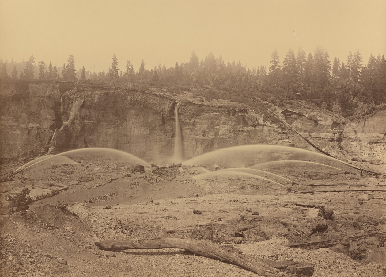 Malakoff Diggins, North Bloomfield, Nevada County von Carleton E. Watkins