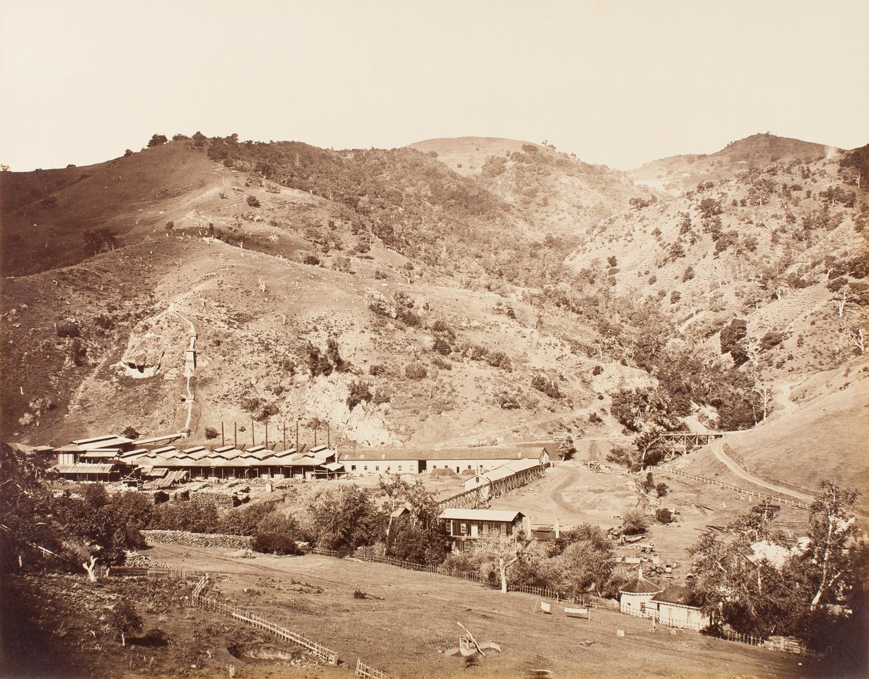 Die Werke und die Mine, New Almaden, Santa Clara, Kalifornien