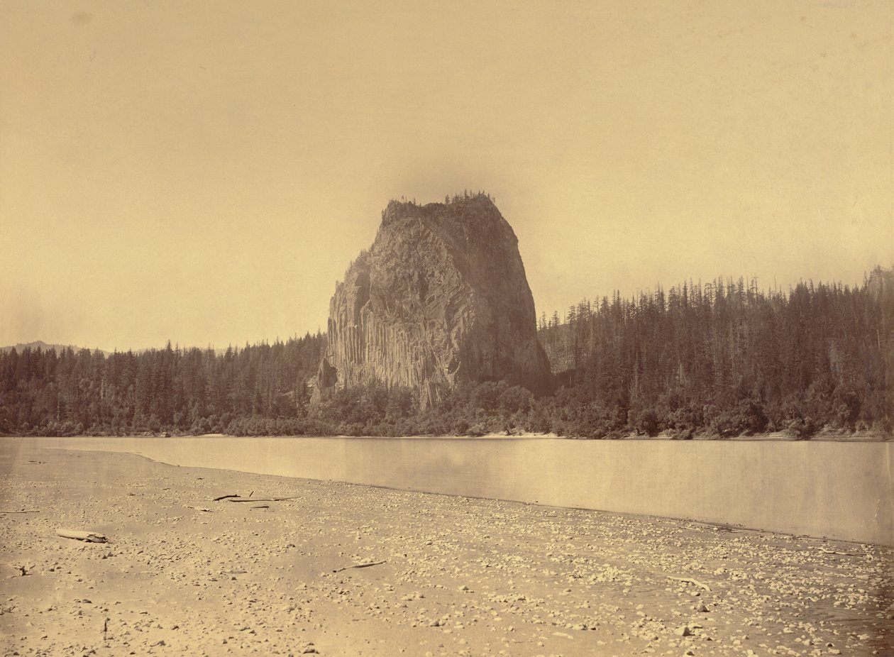 [Castle Rock, Columbia River] von Carleton Watkins