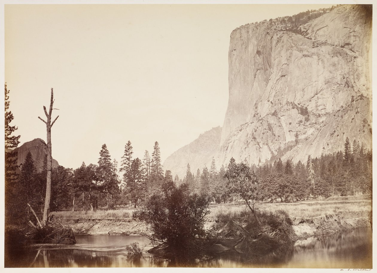 El Capitan, 3600 ft., Yosemite von Carleton Watkins