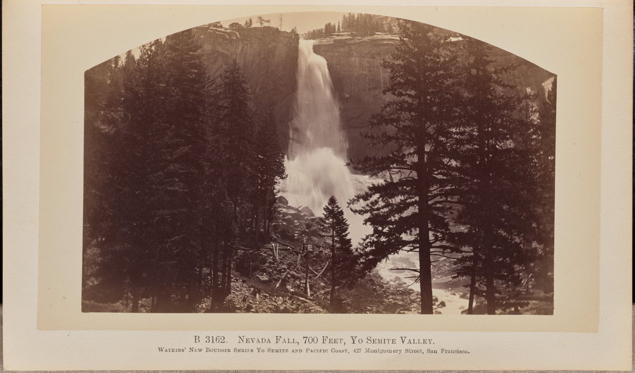 Nevada-Fall, 700 Fuß, Yosemite-Tal von Carleton Watkins