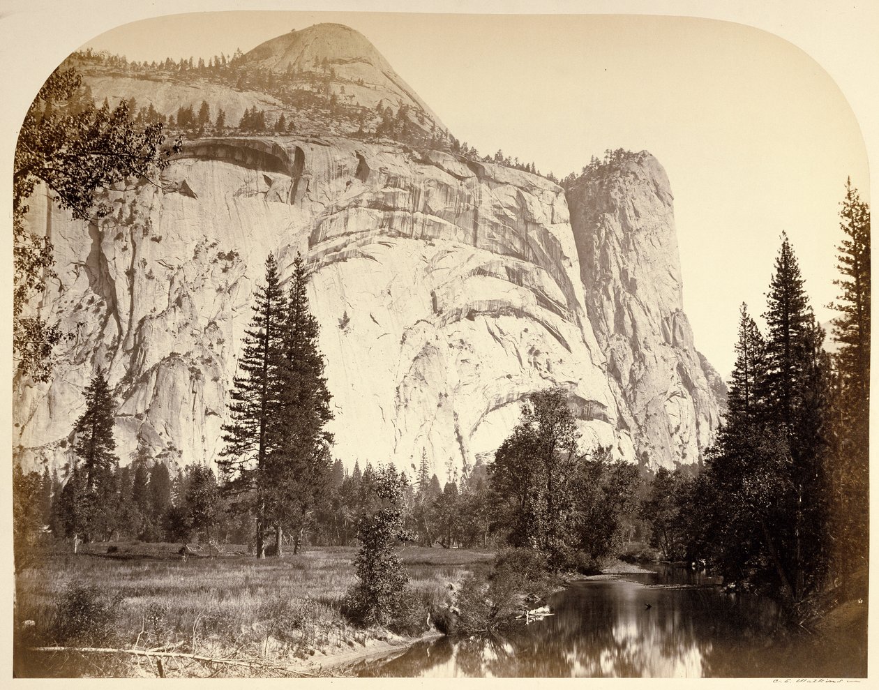 North Dome. Royal Arches - Washington Column von Carleton Watkins