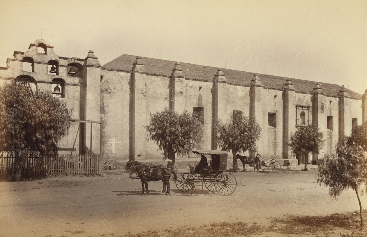 San Gabriel Mission, Kalifornien von Carleton Watkins
