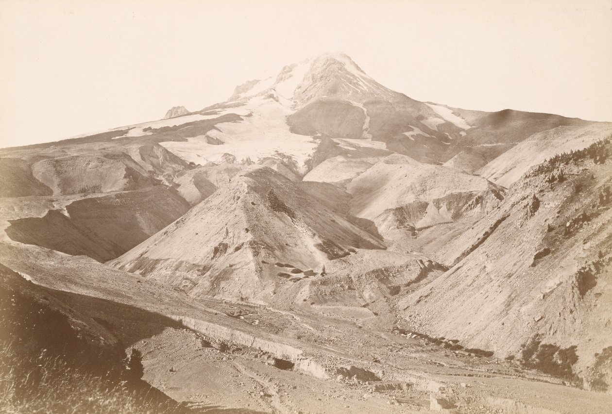 Gipfel des Mt. Hood, Oregon von Carleton Watkins