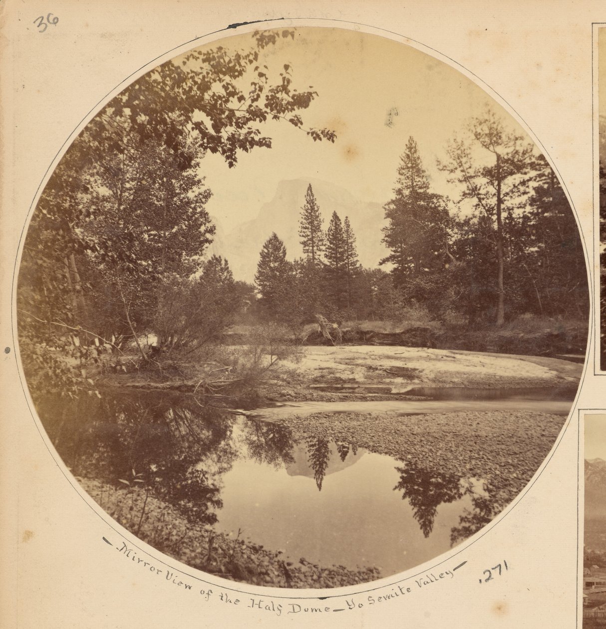 Tasayac, der Half Dome, 5.000 Fuß, Yosemite-Tal, Mariposa County, Kalifornien von Carleton Watkins