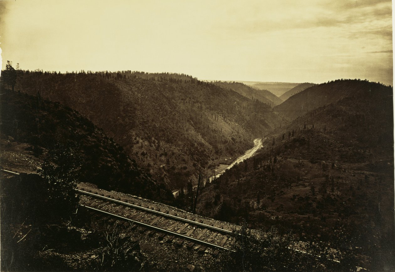 [Der Canyon des American River, C.P.R.R.] von Carleton Watkins