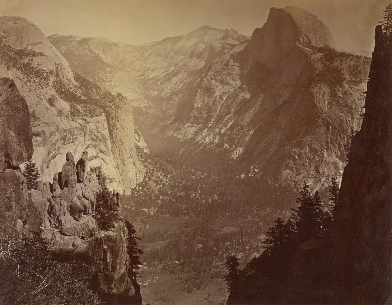 [Die Kuppeln vom Gletscherfelsen] von Carleton Watkins