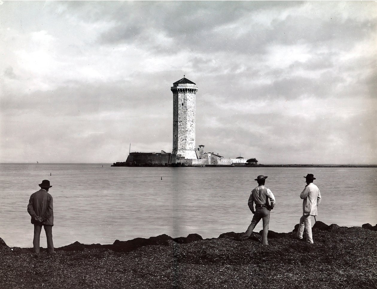 Marzocco-Turm in Livorno, Italien, um 1890 von Carlo Brogi