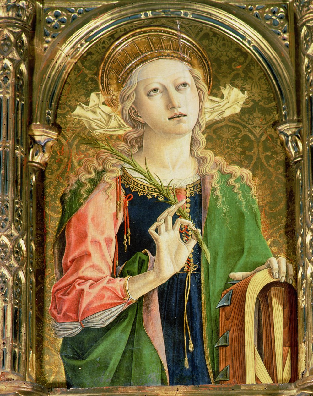 Heilige Katharina von Alexandria (Detail) von Carlo Crivelli