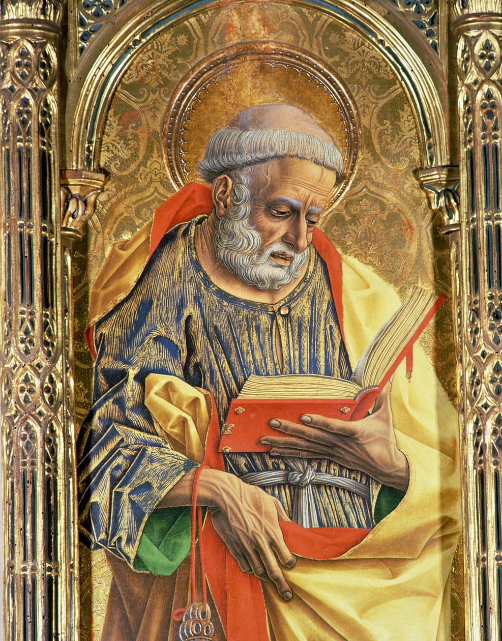 Heiliger Petrus (Detail) von Carlo Crivelli