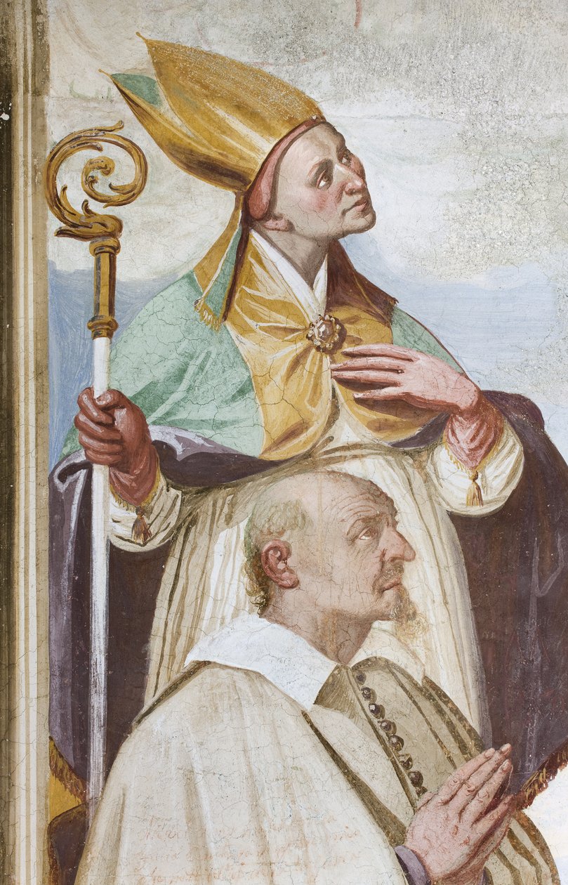 Krönung der Jungfrau (Fresko) (Detail) von Carlo Innocenzo Carloni