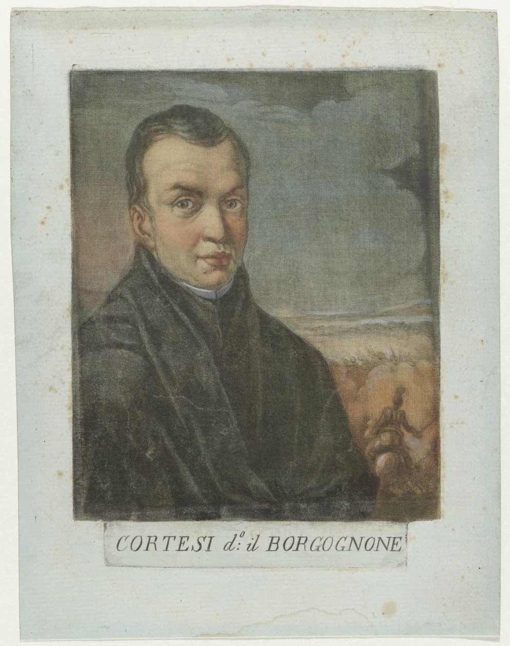 Porträt des Malers Jacques Courtois von Carlo Lasinio