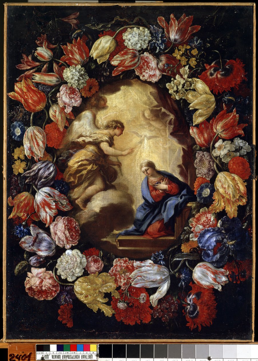 Die Verkündigung an die Blumen von Carlo Maratta or Maratti