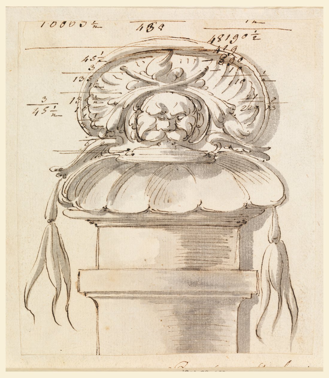 Architektonisches Ornament von Carlo Marchionni