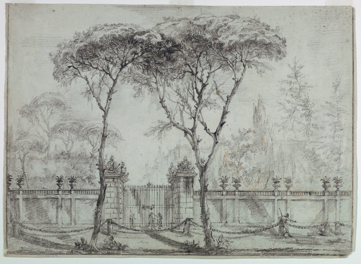 Am Tor einer Villa von Carlo Marchionni