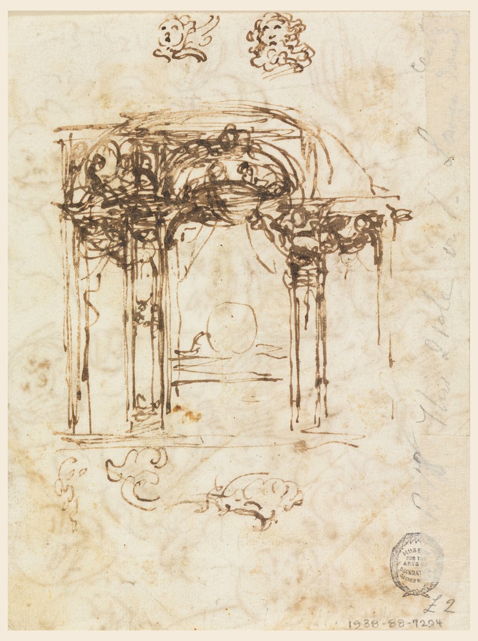 Studien von Köpfen, 1760–80 von Carlo Marchionni