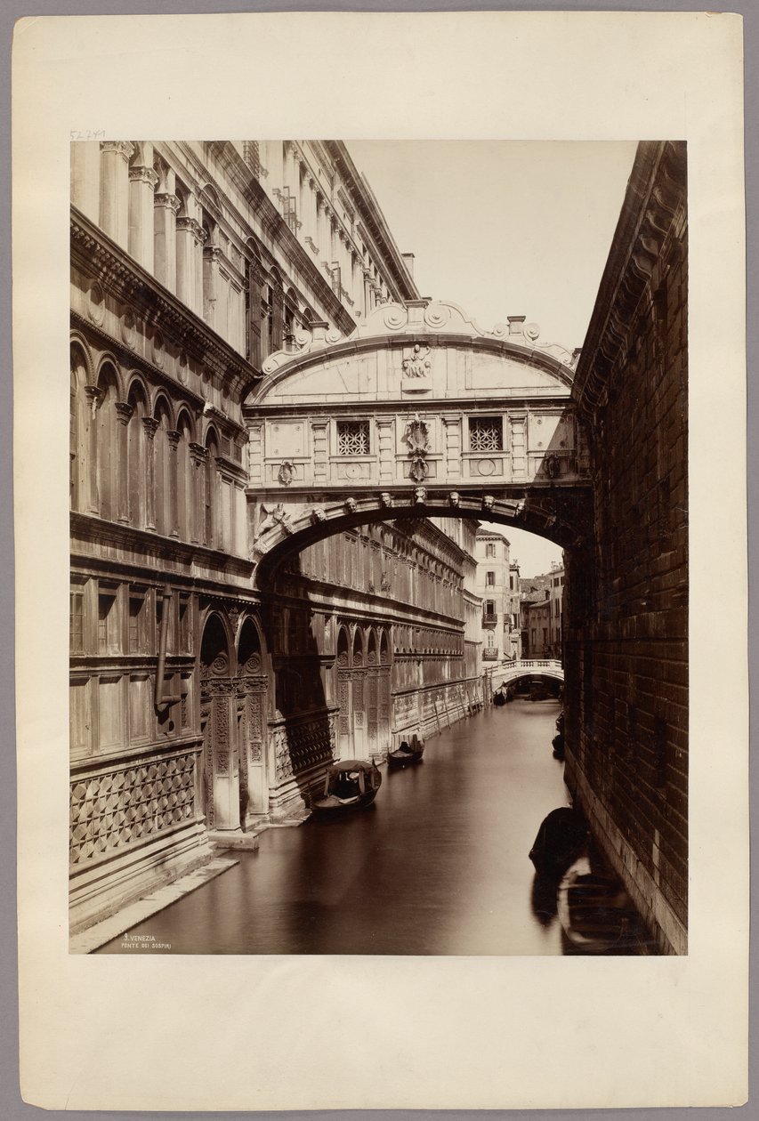 Venedig: Die Seufzerbrücke von Carlo Naya