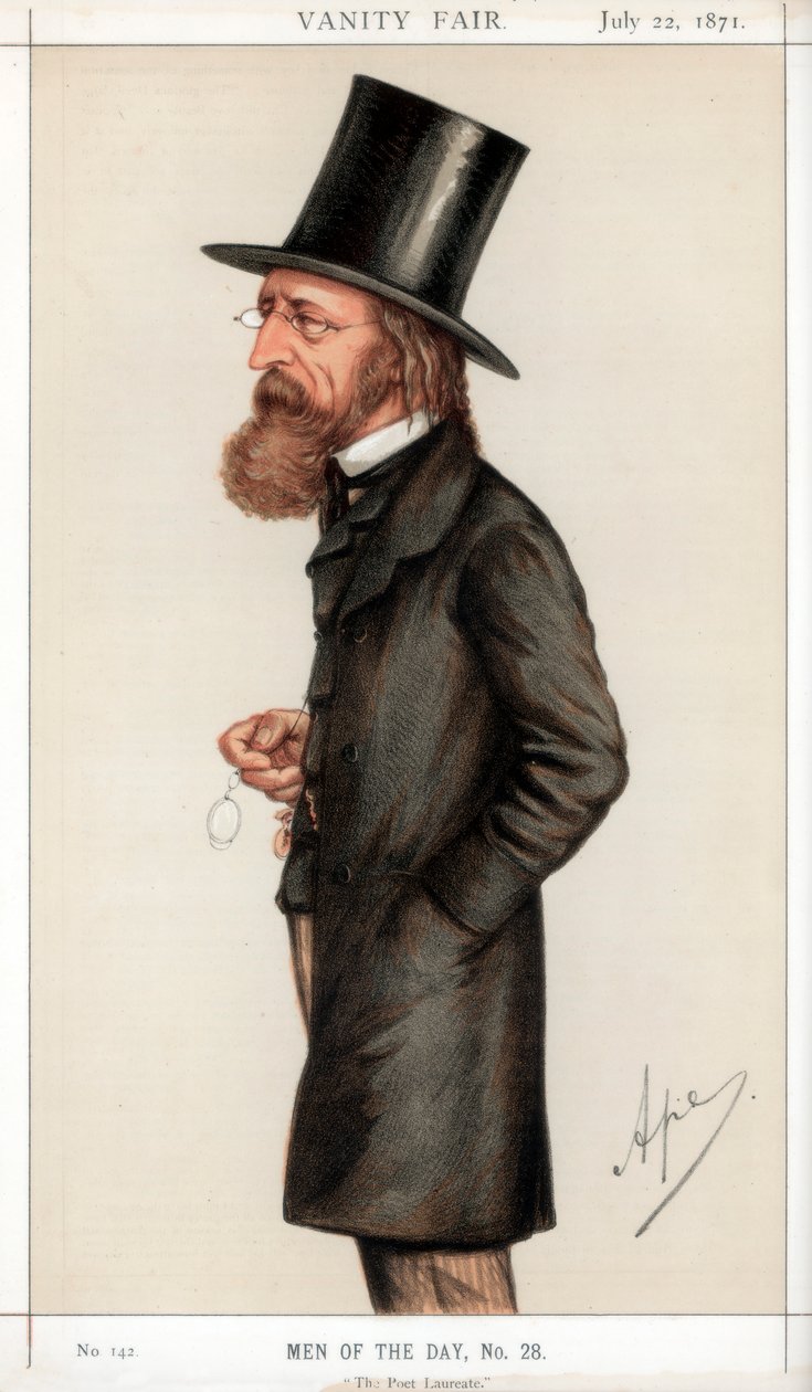 Der Poet Laureate, 1871 von Carlo Pellegrini