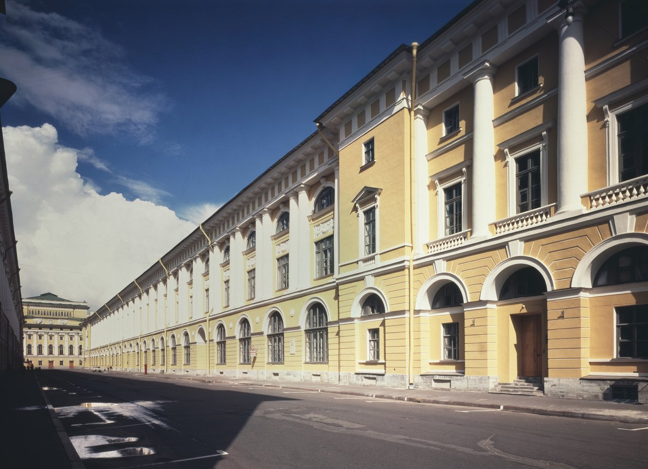 Architekt Rossi Straße in Sankt Petersburg, 1828-1832 von Carlo Rossi