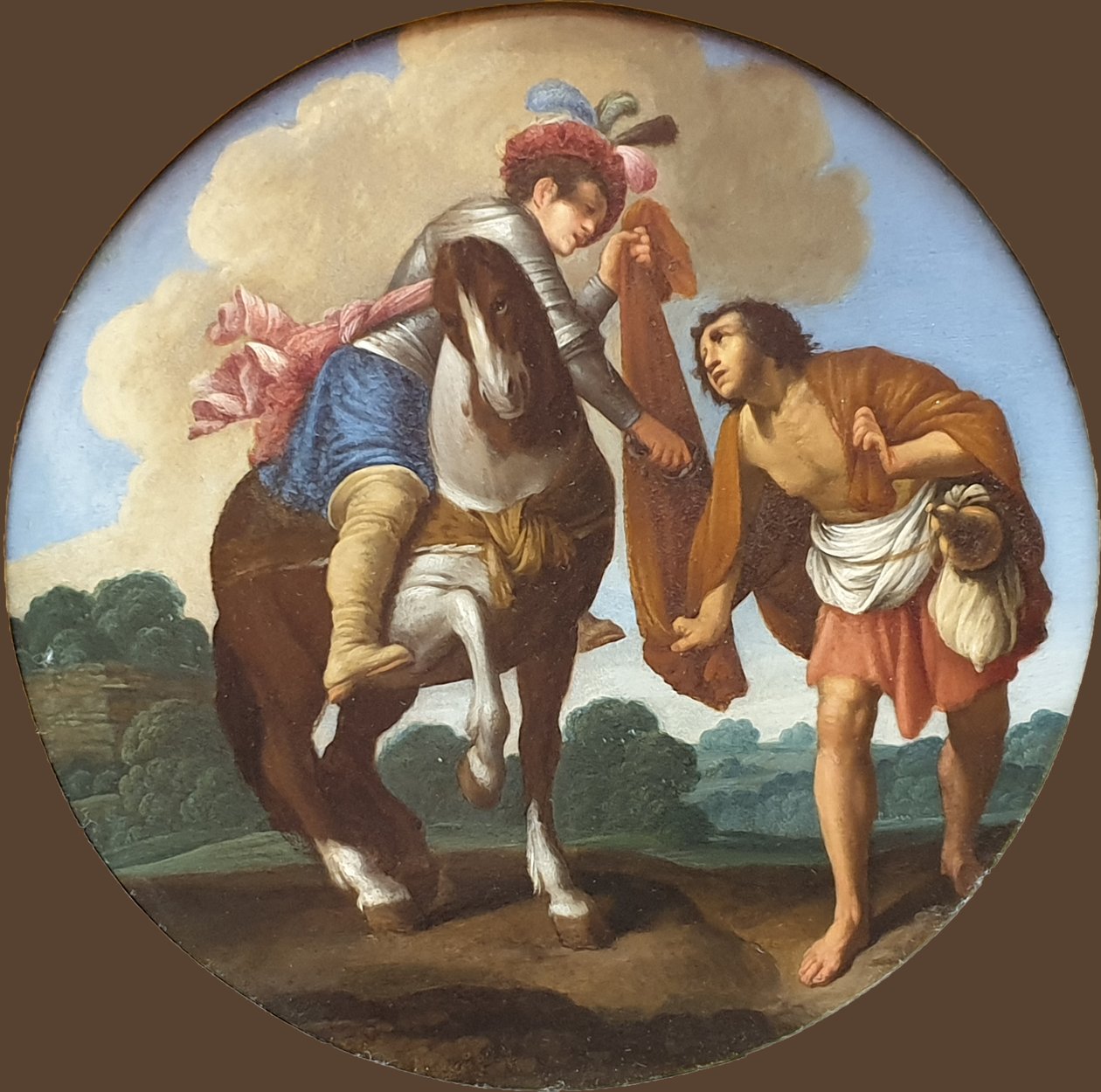 Der Heilige Martin und der Bettler von Carlo Saraceni