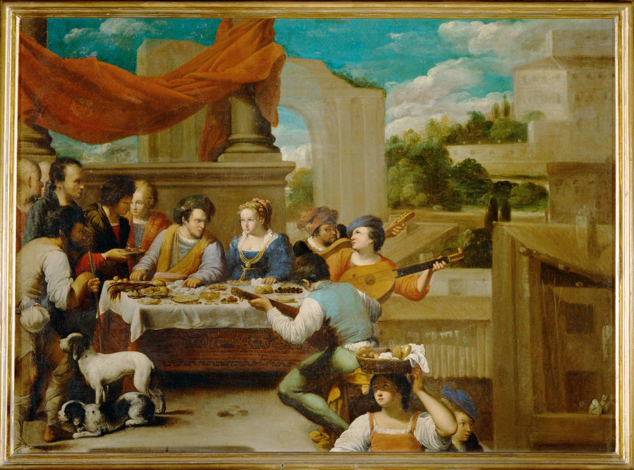 Lazarus und der reiche Verschwender von Carlo Saraceni