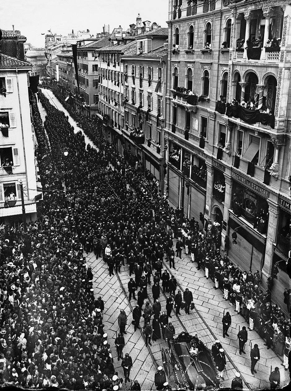 Beerdigung des Erzherzogs von Österreich Franz Ferdinand, am 2. Juli 1914 von Carlo Wulz
