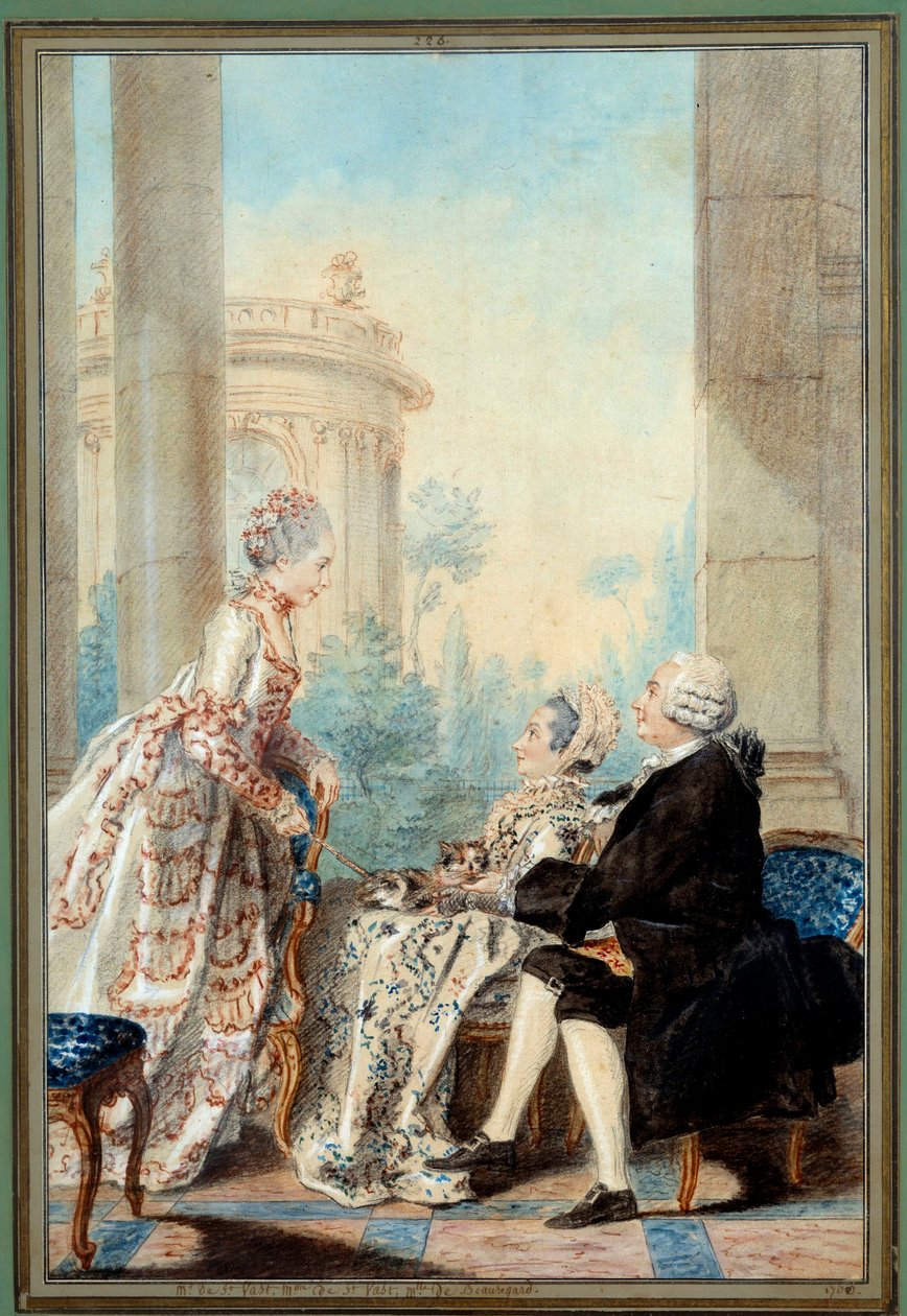 Monsieur und Madame de Saint Vast und Mademoiselle de Beauregard von Carmontelle