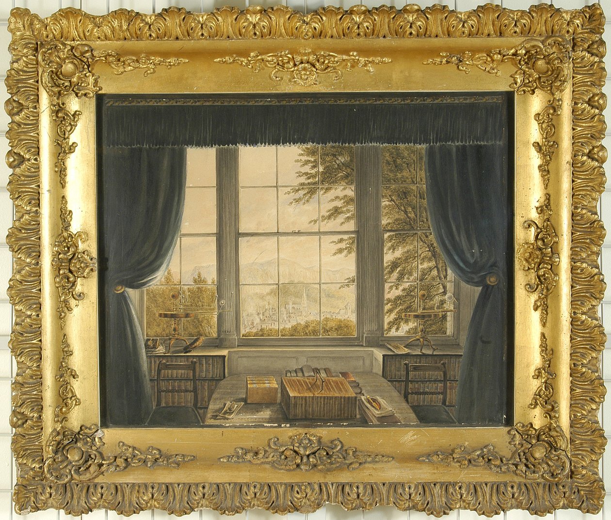 Südliches Fenster des Arbeitszimmers von Greta Hall, 1841 von Caroline Bowles