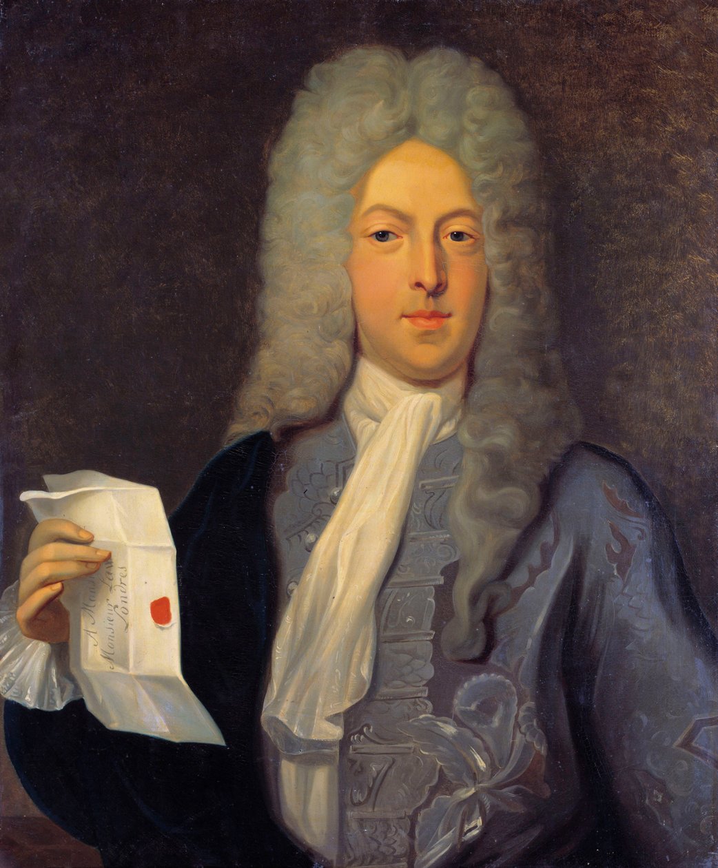 Porträt von John Law (1671 - 1729), Finanzkontrolleur von Casimir de Balthasar