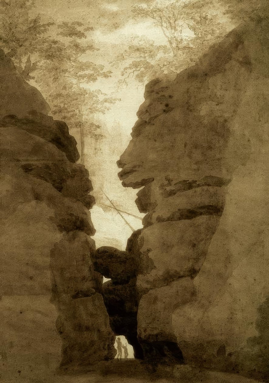 Felsentor im Uttewalder Grund von Caspar David Friedrich