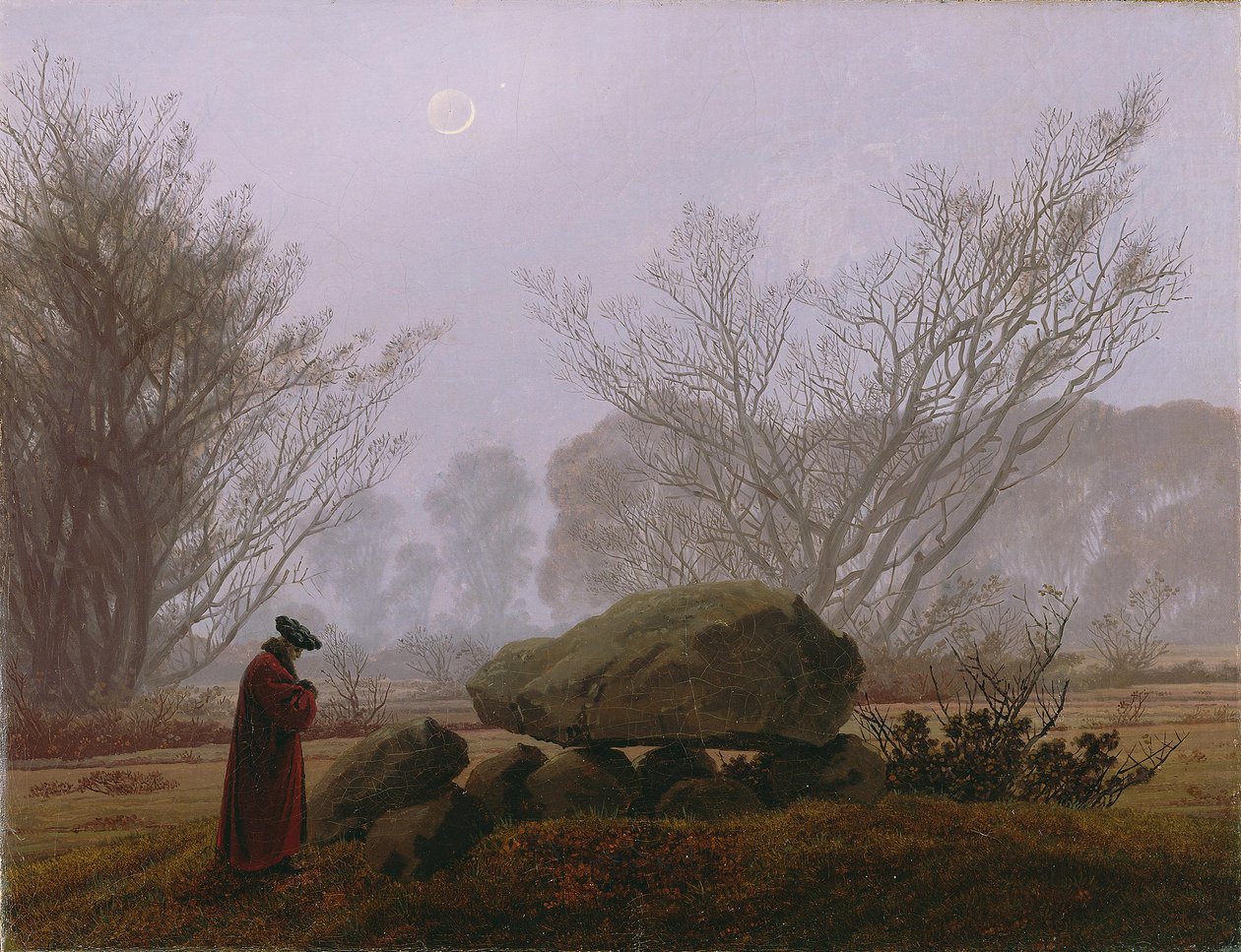 Ein Spaziergang in der Dämmerung von Caspar David Friedrich