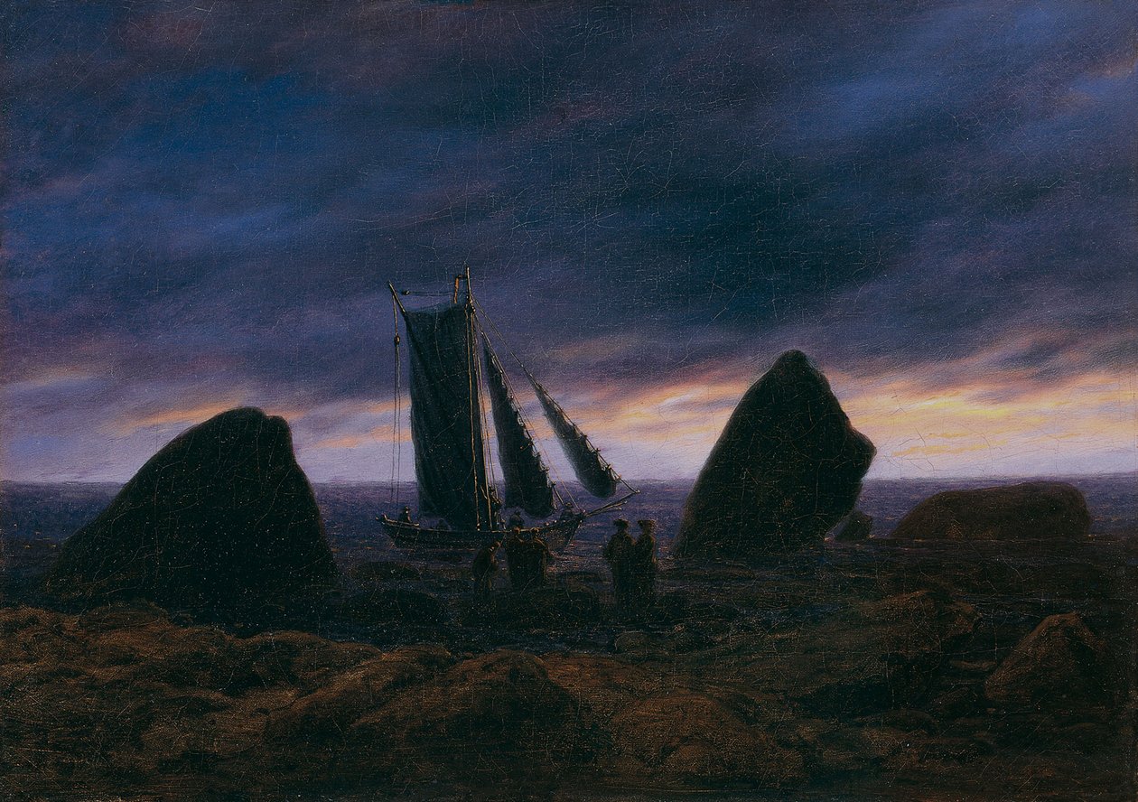 Fischerboot an der Ostsee, ca. 1830 von Caspar David Friedrich