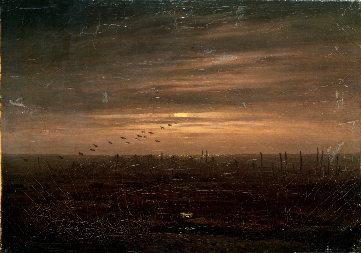Fischernetze, spätes 18. oder 19. Jahrhundert von Caspar David Friedrich