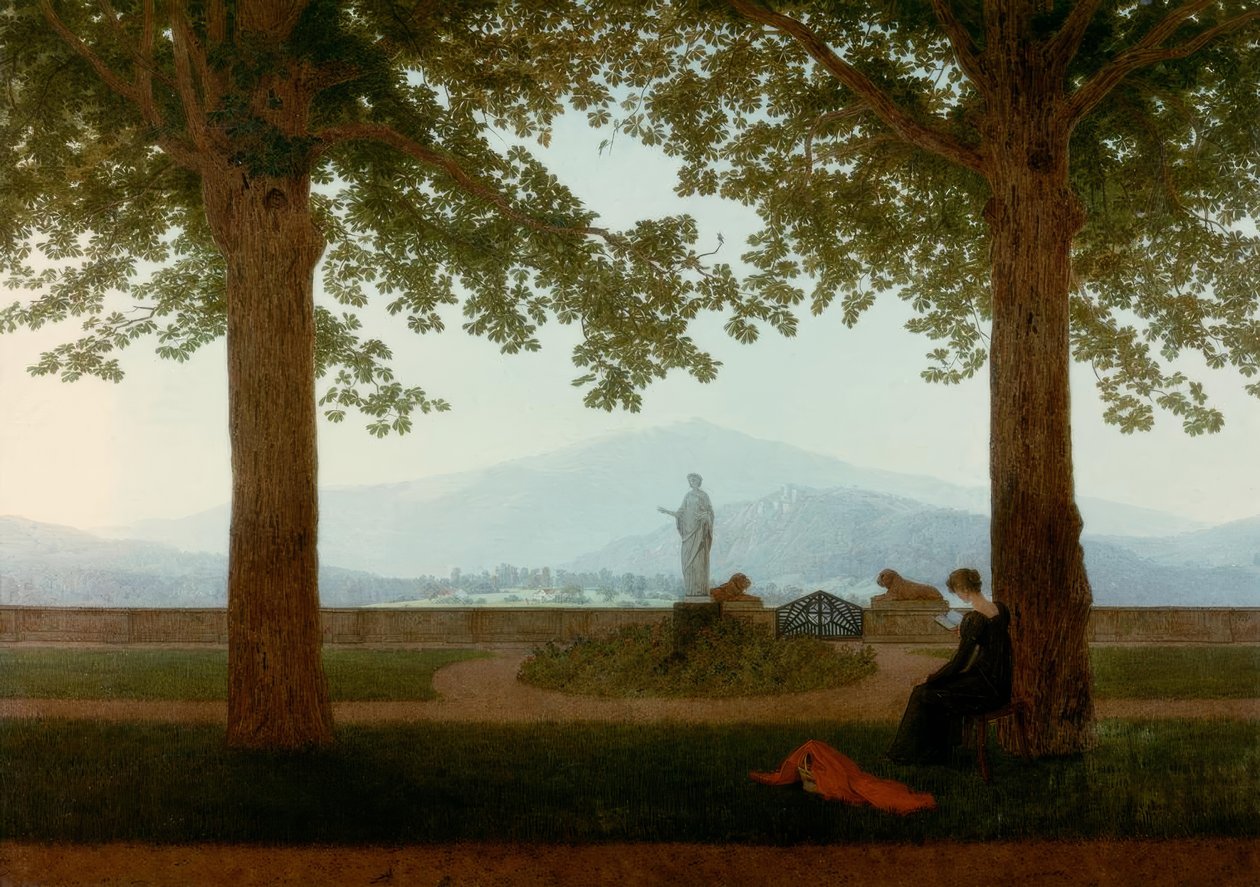 Gartenterrasse von Caspar David Friedrich