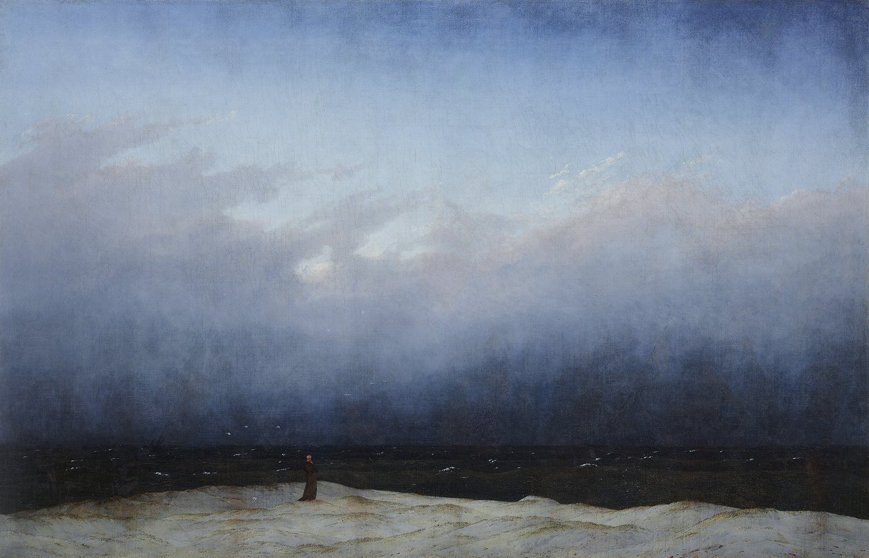 Mönch am Meer von Caspar David Friedrich