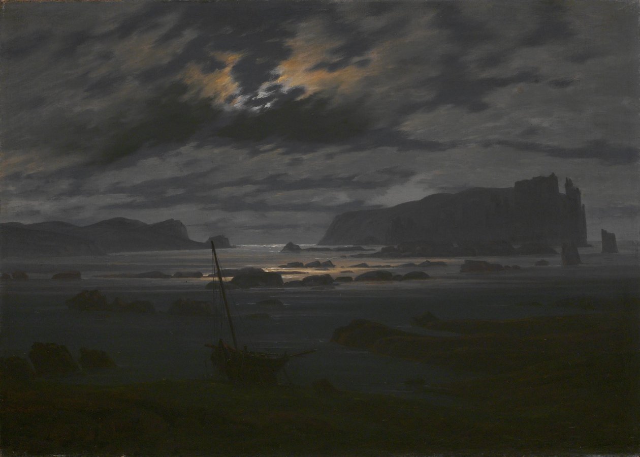 Nordsee im Mondlicht, ca. 1823 von Caspar David Friedrich