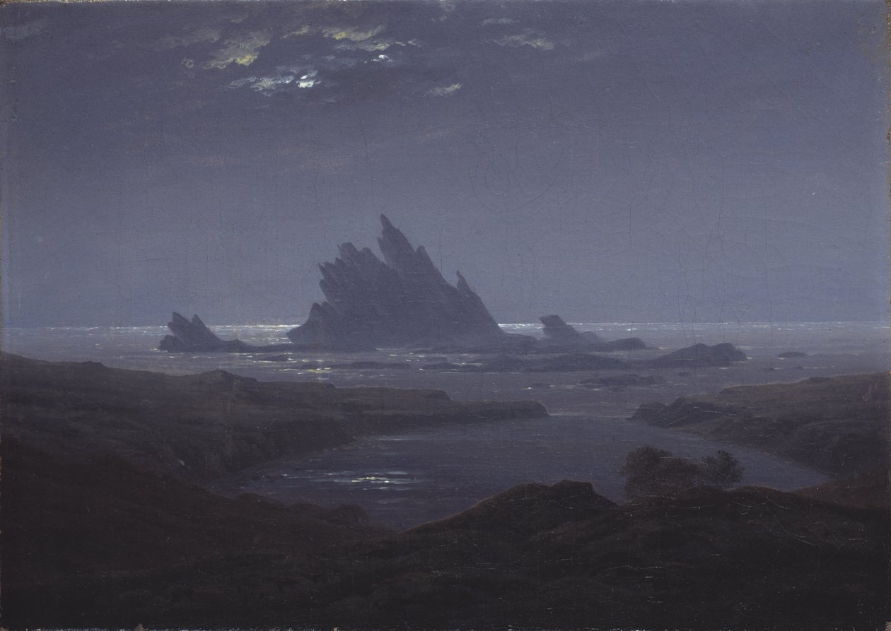 Felsiges Riff am Meer von Caspar David Friedrich