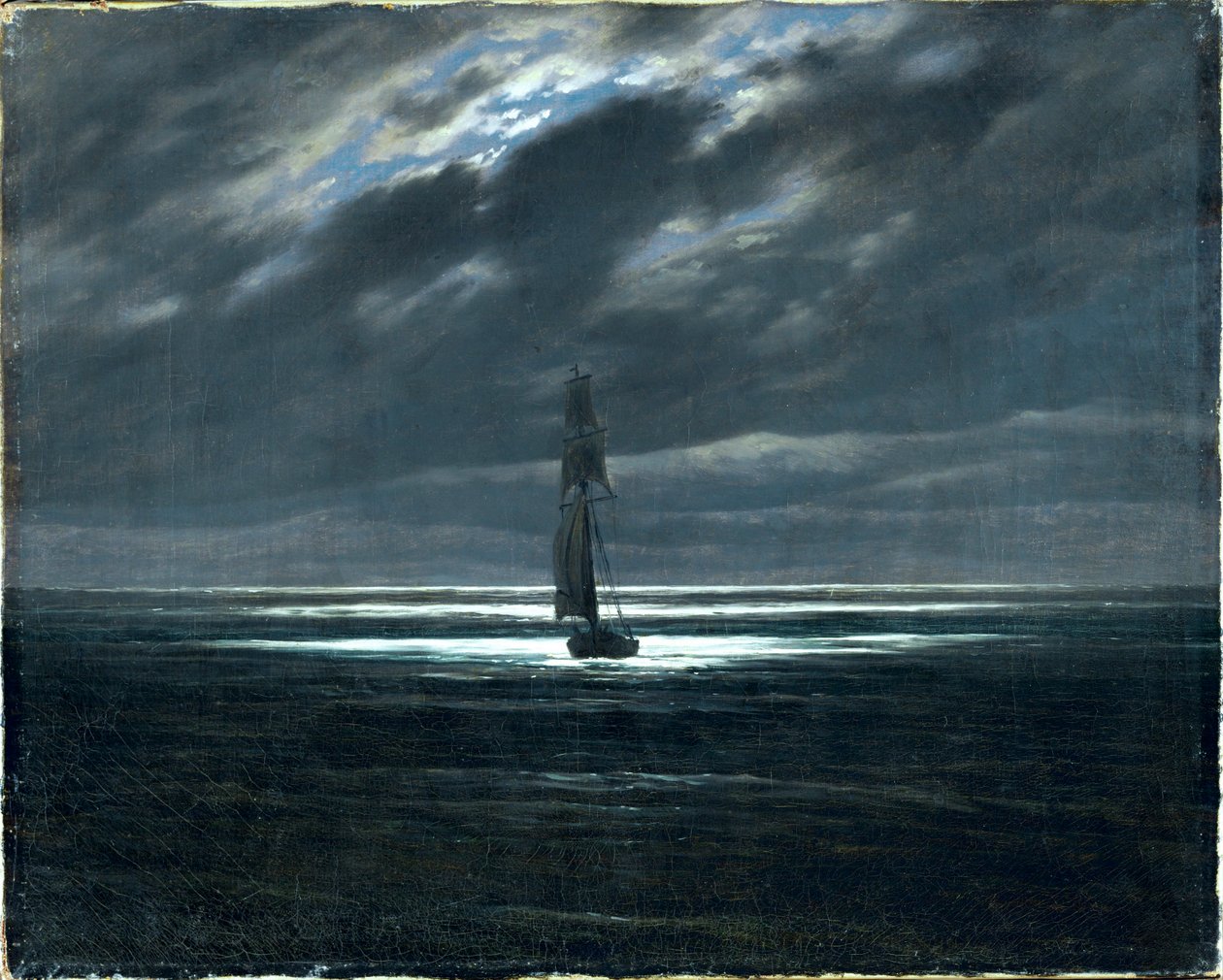 Seestück bei Mondschein von Caspar David Friedrich