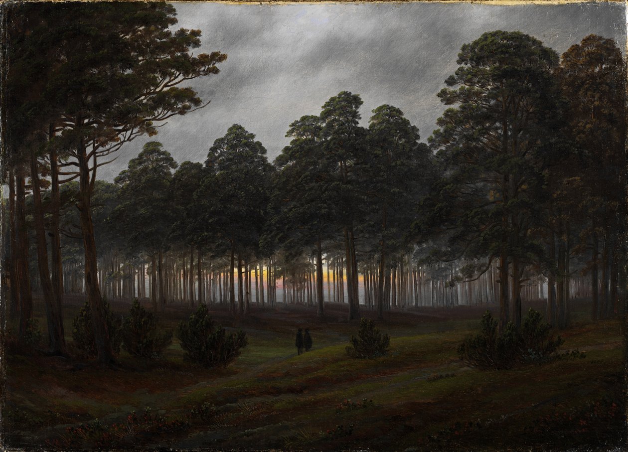 Die Tageszeiten: Der Abend, 1821-1822 von Caspar David Friedrich